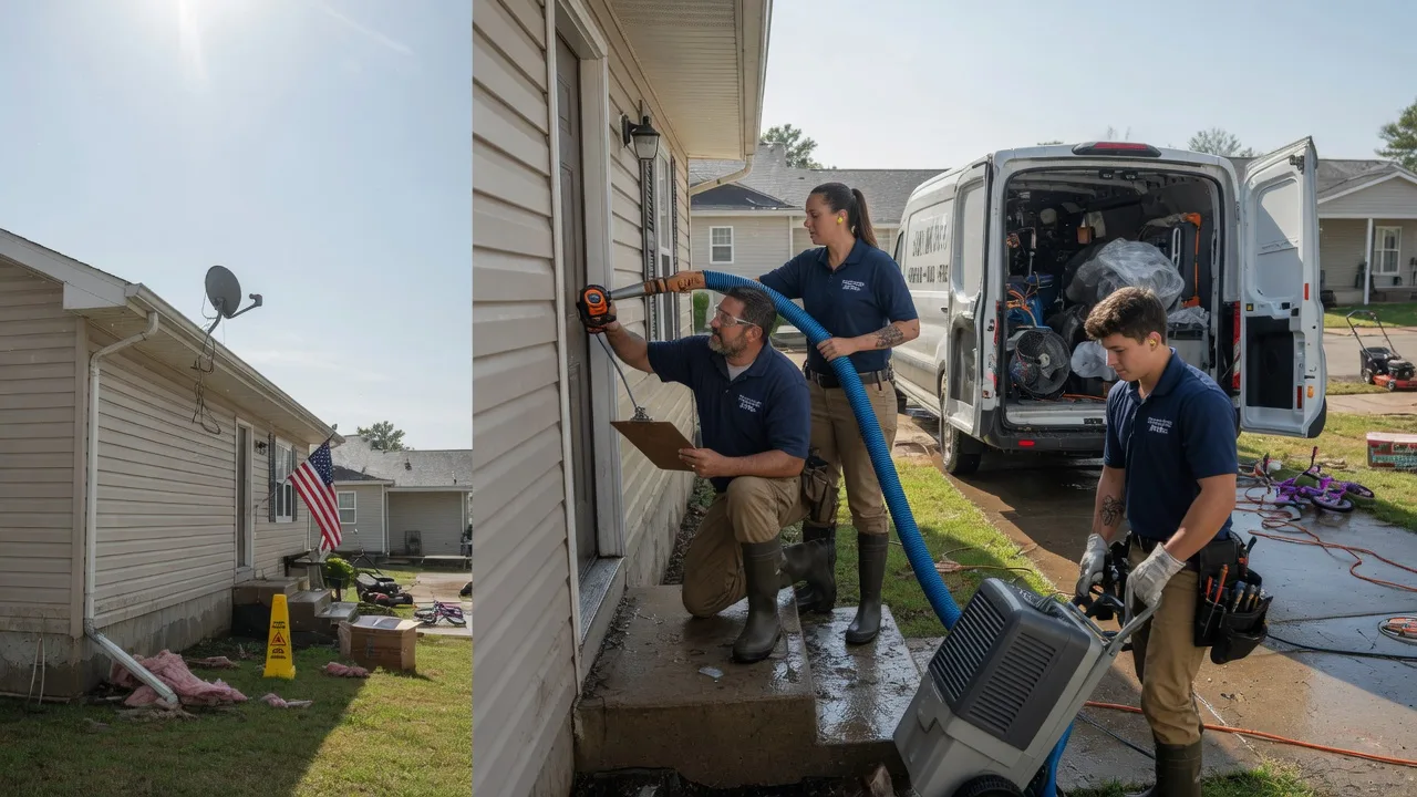 Ceiling Water Damage Restoration in Munden, KS near me